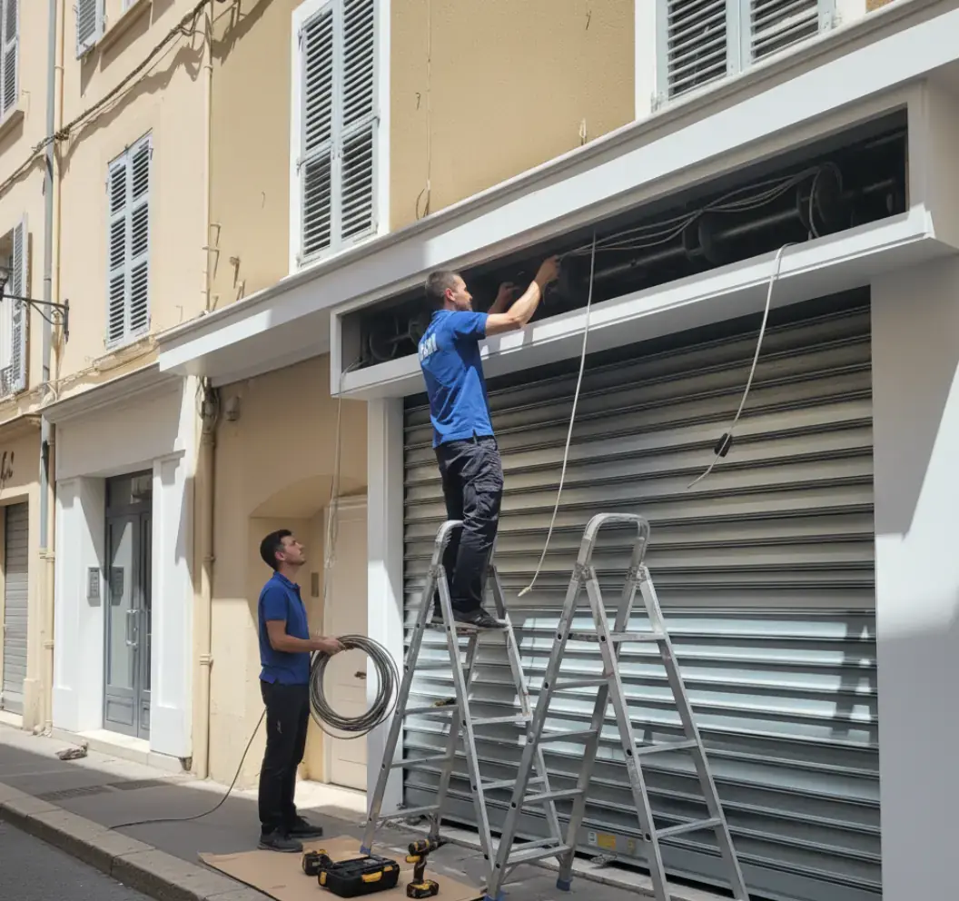 Motorisation rideau métallique - Automatisation à Nantes - DRM